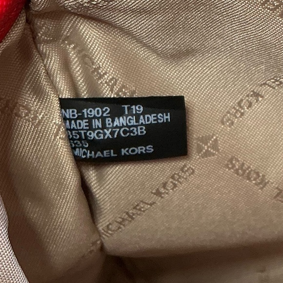 Michael Kors NWOT Ltd Edition Butterfly Applique Red & Brown Crossbody MSRP $298 - Picture 15 of 15